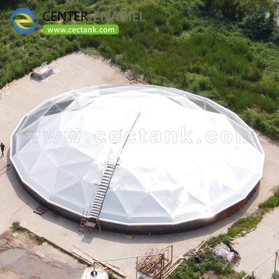 Aluminum Geodesic Dome Roof For Water Supply And Wastewater Treatment Facilities