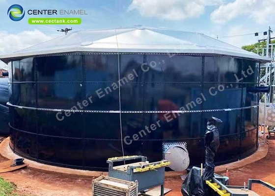 GRP Roof Bolted Steel Tanks For Waste Water Digester