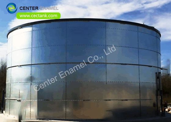 Dark Green Galvanized Steel Fire Water Tank 12mm Plates Thickness