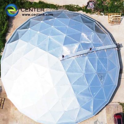 Custom Aluminum Geodesic Dome For Water And Waste Water Plants
