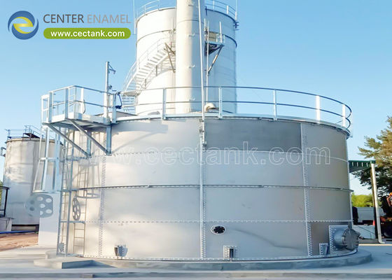Concrete Foundation Stainless Steel Tanks For Anaerobic Digester Tanks