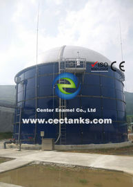 Large Glass Fused To Steel Tank With Enamel Roof / Double Membrane In Bio Energy