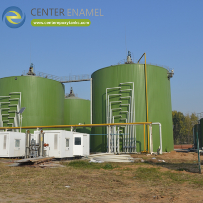 Biogas Tank for Municipal Wastewater Treatment: The main container for biogas digestion.