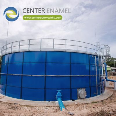 Epoxy Coated Steel Tank for Biogas Storage: Provides a secure and reliable containment solution for processed gas.
