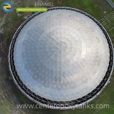 Aluminum Geodesic Dome for Industrial Water Storage Tank: Ensures Protection from Airborne Contamination and Debris for Process or Utility Water