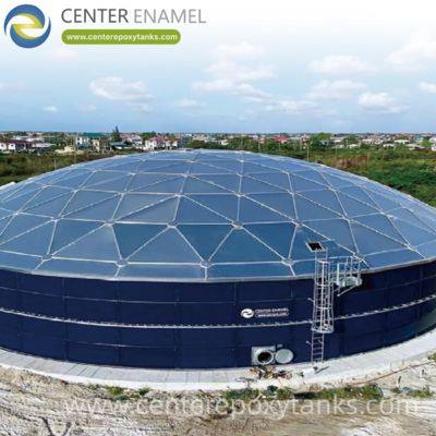 Aluminum Geodesic Dome for Water Storage Tank: Provides a Clean Barrier Against Environmental Contaminants for General Water Reserves