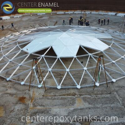 Aluminum Dome for Fresh Water Tanks: Shields Collected or Treated Water from Wind, Algae Growth, and Debris
