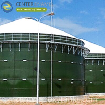 Biogas Holder for a Biogas and Biomass Energy Project: Manages the Combined Gas Output to Ensure a Flexible and Reliable Fuel Supply
