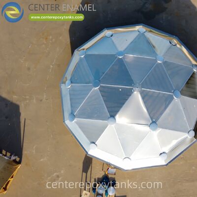 Aluminum Geodesic Dome Roof for Welded Stainless Steel Blended Crude Oil Tanks: Controls Emissions from Volatile Crude Mixtures while Resisting Aggressive Chemical Vapors