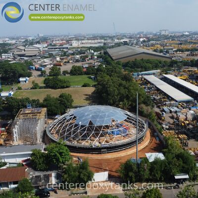 Aluminum Dome Roof for Welded Stainless Steel Petroleum Storage Tanks: Provides a Reliable Seal That Enhances Site Safety and Minimizes the Risk of Fire