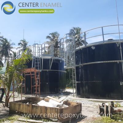 Bolted Steel Water Tanks as Dry Bulk Storage Silo: Features a vertical, space-saving design for the efficient management of dry goods.
