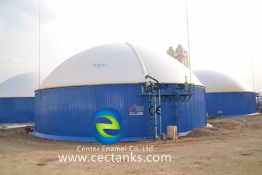 Double Coating Anaerobic Digester Tank For Wastewater Treatment Industry / Bolted Steel Tank