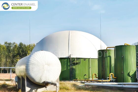 Biogas Project Provider with GFS Tanks for India Distillers Grains Treatment-Center Enamel
