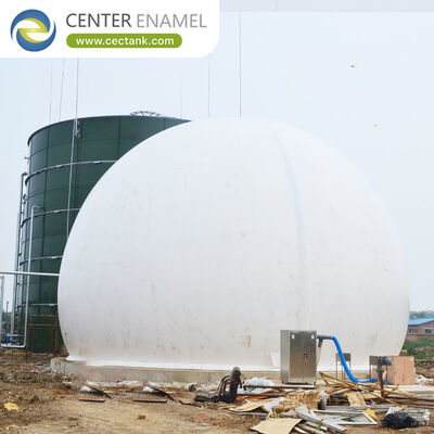 Bolted Steel Biogas Storage Tank With Double Membrane Gas Holder