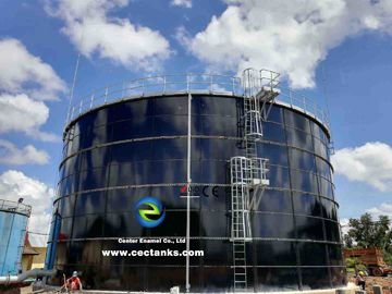 Center Enamel Glass Fused To Steel Water Tanks Two Layer Of Coating Internal And External