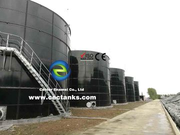 Over 2000m3 Glass - Fused - To - Steel Municipal Water Tanks With Aluminum Deck Roof