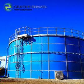 ART 310 Steel Biogas Storage Tanks With Double Membrane Roofs Two Layer Of Coating Internal And External