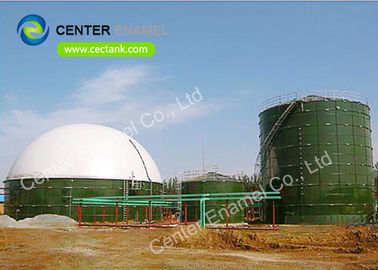 50000 Gallon Dark Blue Glass Fused To Steel Bolted Tanks For Drinking Water Storage
