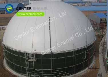 Glass Fused To Steel Bolted Waste Water Storage Tanks With Membrane Roof