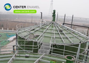Dark Green GFS Waste Water Storage Tanks For Pharmacy Wastewater Treatment Project