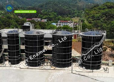 Double Coating Glass Fused Steel Tanks With Biogas Power Plant Design Calculation