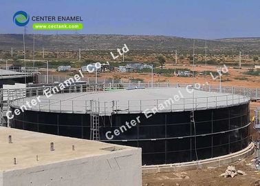 Glass Fused Steel Tanks With Glass Fused Steel Roof For Biogas Plant