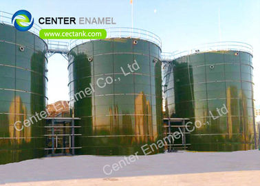 6.0 Mohs Hardness Glass Fused To Steel Wastewater Treatment Tanks For Landfill Leachate Storage