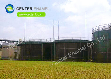 NSF 61 Glass Lined Steel Wastewater Storage Tanks For Leachate Treatment Project