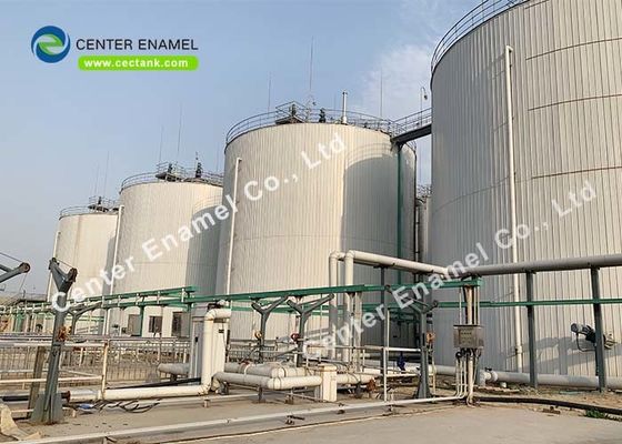 Liquid Impermeable Glass Fused Steel Tanks / Glass Lined Water Storage Tanks