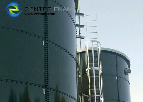 Glass Lined Steel Industrial Liquid Storage Tanks With Aluminum Alloy Trough Deck Roof