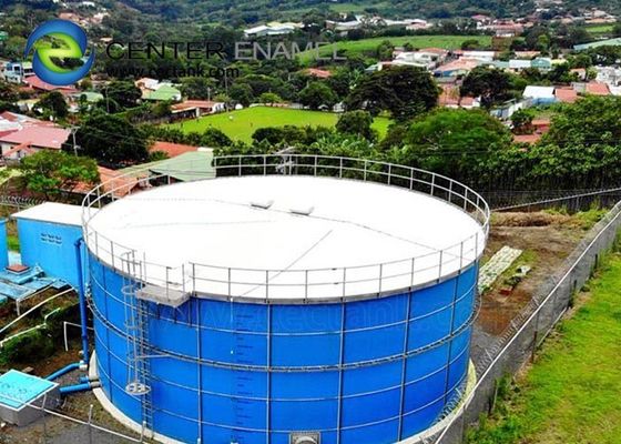 High Corrosion Resistance Glass Lined Steel Liquid Storage Tanks For Industrial Wastewater Treatment Project
