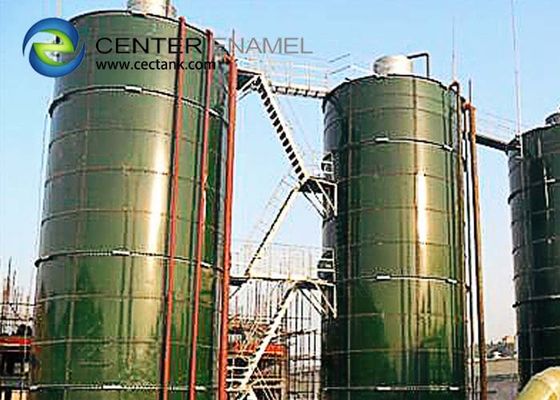 Superior Corrosion Resistance Glass Lined Steel CSTR Tanks For Biogas Projects