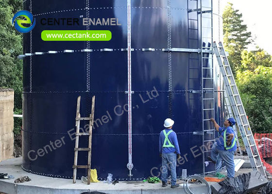 Glass Lined Steel Industrial Liquid Storage Tanks For Fire Protection Water Project