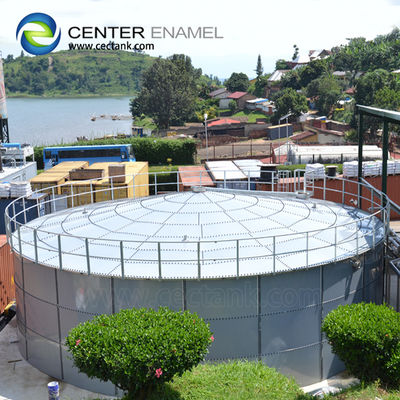 500KN/Mm Waste Water Storage Tanks Concrete Or Glass Fused Steel Foundation