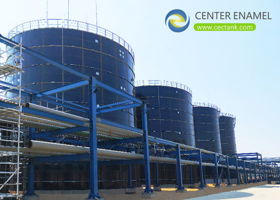 Liquid Impermeable Bolted Steel Tanks Petrochemical Wastewater Treatment Project