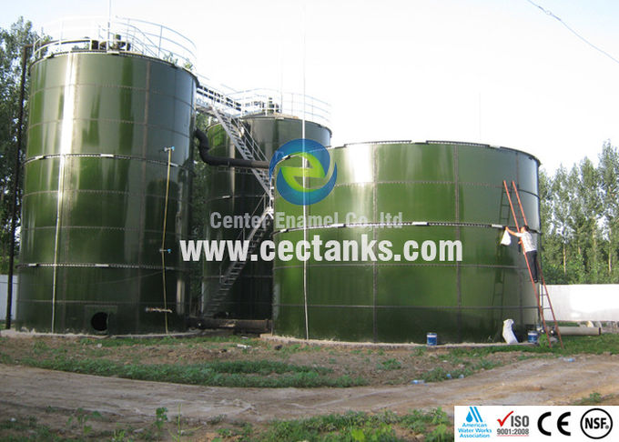 Center Enamel Glass Fused Steel Tanks Easy Maintenance AWWA D103 / ISO 9001:2008 1