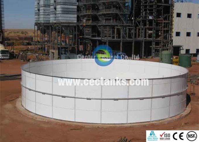 Biogas Plant Glass Fused Steel Tanks High Performance 6.0 Mohs Hardness 0