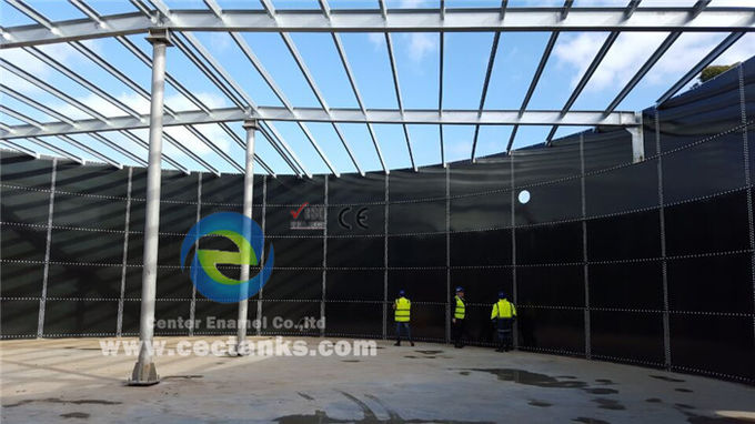 Over 2000m3 Glass Lined Water Storage Tanks with Aluminum Deck Roof ART 310 Steel grade 1