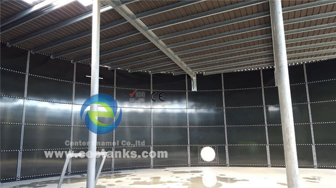 Over 2000m3 Glass Lined Water Storage Tanks with Aluminum Deck Roof ART 310 Steel grade 0