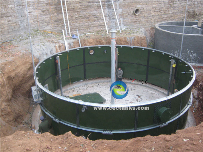 Center Enamel Portable Assembly Biogas Anaerobic Digester Tank for Sewage Water Disposal ISO 1