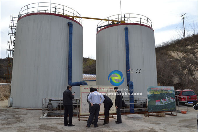 Biogas Plants Glass Fused Steel Tanks for Energy Production from Animal Manure Sewage Sludge Plant 1