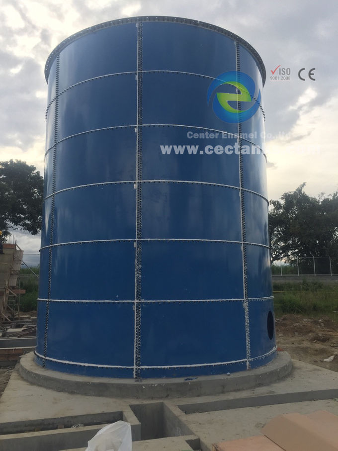 Glass Fused To Steel Industrial Water Tanks For Water Purifying / Sea Water Treatment 0