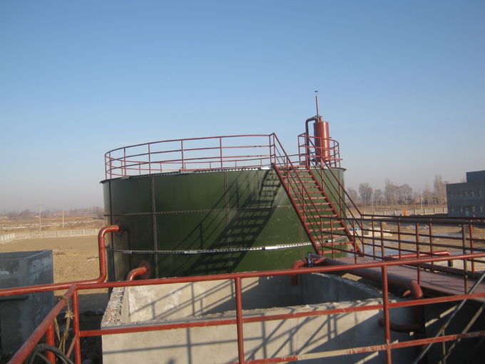 GLS Biogas Storage Tank For Anaerobic Digestion Treatment with Double Membrane Roof or Enamel Roof 0