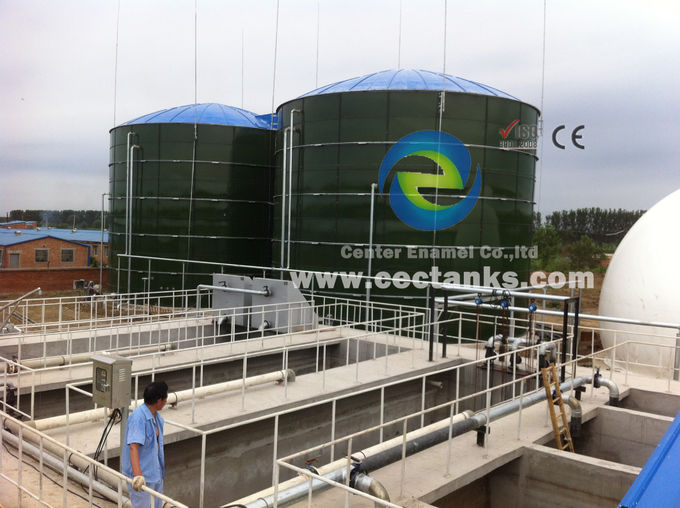 Environmental Protection Bolted Enamel Steel Tank For Landfill Leachate With Acid / Alkali Resistance 0