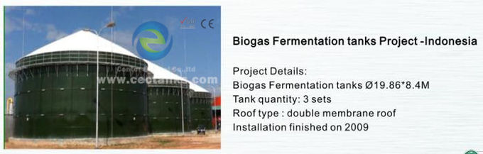 Glass Fused to Steel , Anaerobic Digester Tank for BioEnergy Storage Solutions 0