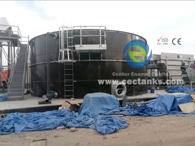 Bolted Glass Fused to Steel Tank , Glass Coated Steel Tanks With 30 Years Life Minimum 0